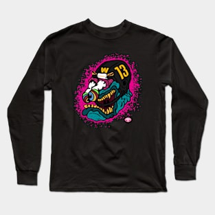 Freak in the Black Helmet Long Sleeve T-Shirt